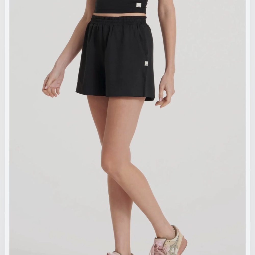 Vuori Black Boyfriend Shorts